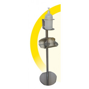 Tower stand dispenser dispenser gel sanitizing manual CI Model TOWER1100038