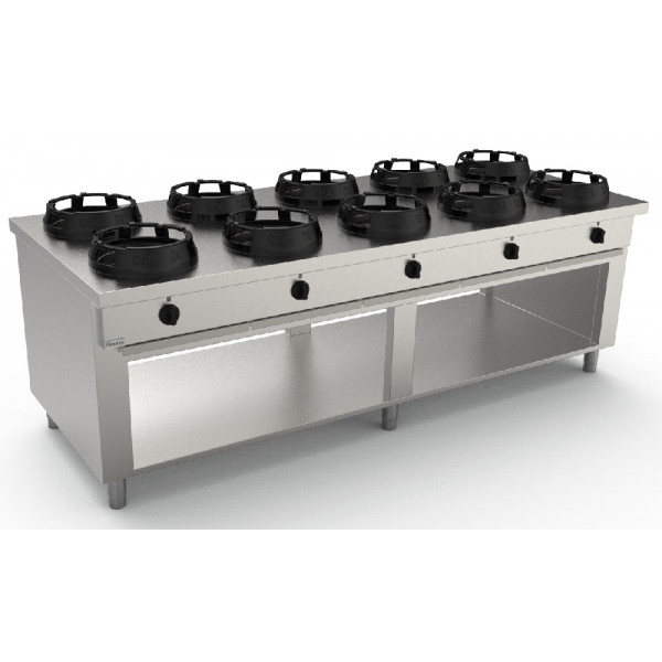 Wok range CI N.10 burners Burners power to choose Model RisCu083