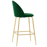 Indoor stool TESR Metal frame, gold effect, velvet covering. Model 1764-JA6G
