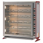 Gas vertical rotisserie ENG Model ELBA24PG Capacity N. 24 Chickens N.6 stainless steel tubular spits 12 x 12 mm Length Cm 76