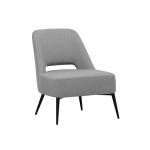 Indoor armchair TESR Powder coated metal frame, fabric leather Model 1616-T0P9