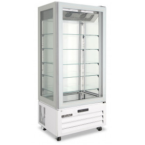 Pastry display four glass sides no frost Model VICTORIA85NFPWHITE
