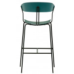 Indoor stool TESR Powder coated metal frame, seat and backrest in polypropylene Model 148-RD012
