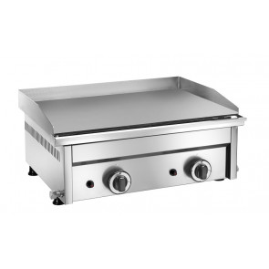 Countertop gas fry top Model PG600L Smooth cooking plate 2 cooking zones Power 8000 W