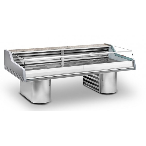Refrigerated fish Counter Zoin ModelSaigon SS350DBSG Self Service static refrigeration Incorporated group