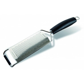 Stainless steel grater with handle, fine Size cm. L 31,5 x P 7,3 Model 336-204