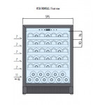 Wine cooler Model SOMMELIER 46/1 PLUS FG Bottles capacity 46 pieces