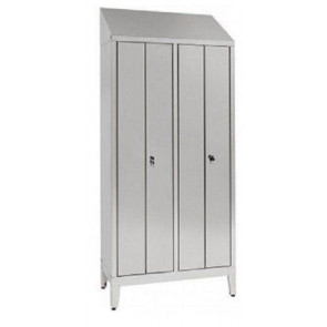 Changing room locker made of stainles steel 304 IXP N.2 COMPARTMENTS N.2+2 hinged doors Model S5069408