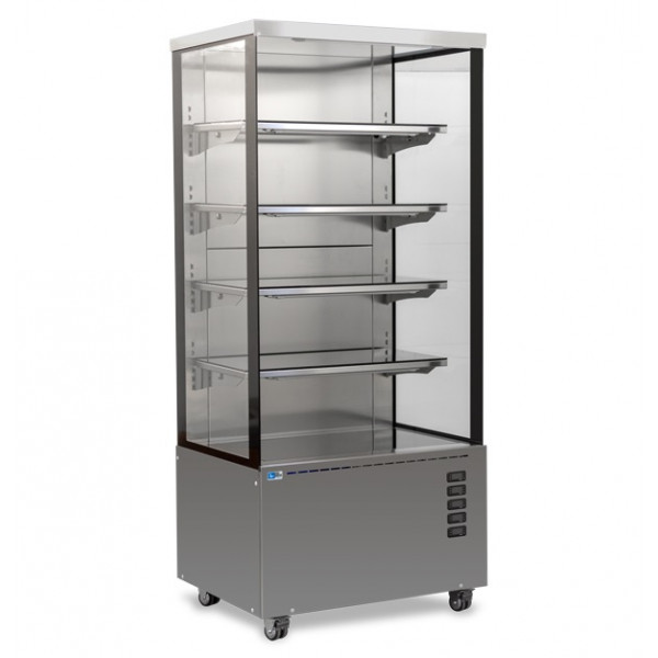 Hot wall-site multideck made of stainless steel Model MAGMA 1300