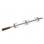 Charcoal Churrasco rotisserie ENG Model ChurrascoCM17C 3 racks N. 17 stainless steel assorted swords  cm 50