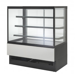 Ventilated refrigerated pastry display Model EVOK90REFRIGERATA 5 glass sides Double-glazed sliding doors