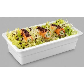 Gastronomy tray in white melamine GN 1/4 Model MPGN14065B