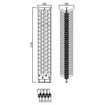 Neutral classic champagne bottles display Vertical tower design Bottles capacity 136 Transparent Model TOWER BOLLICINE