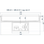Built-in refrigerated stainless steel bowl Model G-VRI411