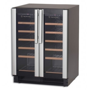 Vertical wine cooler Model WINE 38 Built-in/Free Bottles capacity n° 19+19 Ø 75 mm Power 110 W