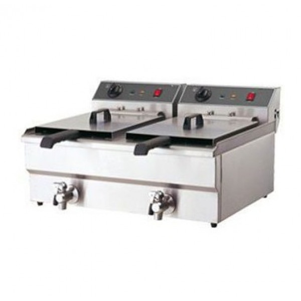 Double electric fryer Countertop Model ELFRY1010N