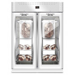 Dry-aging meat cabinet Everlasting With 2 glass doors in stainless steel Capacity 300 kg Model AC9315