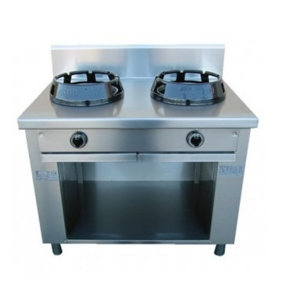 Wok range CI N.2 burners Burners power to choose Model RisCu033