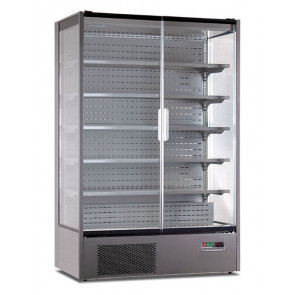 Ventilated 3 sided glasses, two door multideck cooler. Positive temperature. Model VISION 150