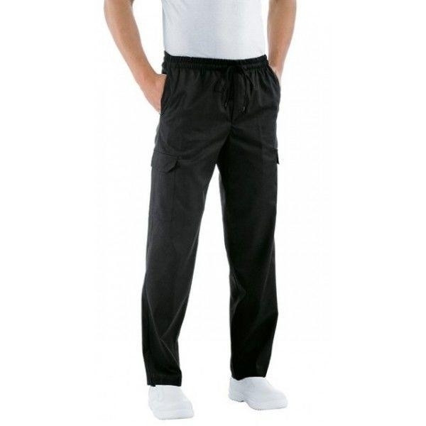Chef trousers black 65% Polyester 35% cotton Available in different sizes Model 044001