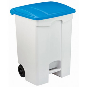 Mobile pedal bin in POLYPROPYLENE CONTITOP MOBILE 70 L MDL Colour BLUE Model 115575