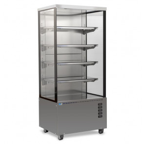 Hot wall-site multideck made of stainless steel Model MAGMA 1300