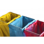 Waste sorting triple bag holder MDL Model TRIFLUX