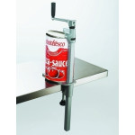 Box opener in cemented steel Equipped with stainless steel knife and magnetic lid opener Maximum tin height  Cm 40 Model APS100