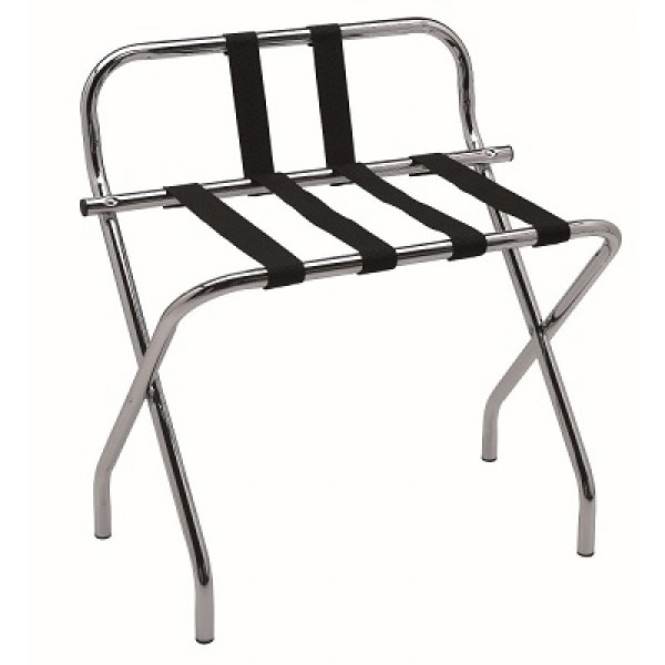 Chromed Steel Case Holder with Side STK, Only packs of two Diameter 25mm, PVC straps Model RV Chrome/S
