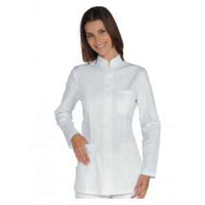 Woman Portofino blouse LONG SLEEVE 65% Polyester 35% Cotton WHITE in different sizes Model 002800