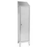 Brooms locker for pulls water made of stainless steel 304 IXP n.1 hinged door Model 69605