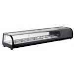 Refrigerated countertop display for Sushi Model AK813VSB containers 8GN 1/3