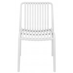 Stackable outdoor chair TESR Polypropylene frame Model 073-ZL76 White