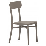 Stackable outdoor chair TESR Powder coated aluminum frame. Model 1581-MC039