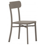 Stackable outdoor chair TESR Powder coated aluminum frame. Model 1581-MC039