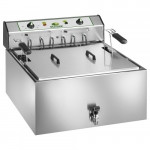 Pastry countertop electric fryer Model SF25P 1 tank with oil tap
