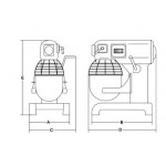 Planetary mixer Model Plutone 40