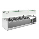 Refrigerated pizza display case stainless steel AISI 201 Model VRX1000330FG
