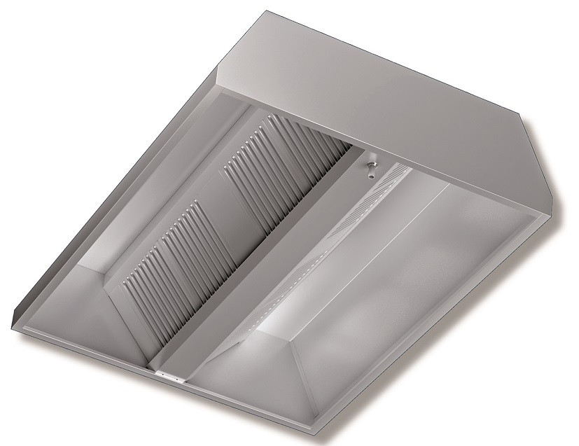 Central hood Stainless Steel Aisi 430 satin scotch-brite RP Model DSC1334