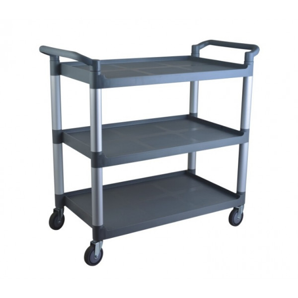 Multipurpose service trolley 3 levels Model CS3 Plastic structure with AI support rods