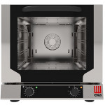 Electric convection oven Model EKF423NP ventilated for pastry, gastronomy, bakery Capacity N° 4 trays (429x345 mm) Power Kw 2,8 Drop down door