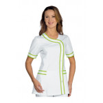 Woman Brasilia blouse SHORT SLEEVE 65% Polyester 35% Cotton WHITE Avaible in different sizes