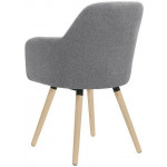 Indoor armchair TESR Powder coated metal frame, fabric or synthetic leather covering Model 1335-W58