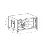 Three phase activated carbon filtration unit Model ECLT130A Capacity 3000 m³/h RPM 1410