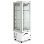 Pastry display four glass sides KLI no frost in stainless steel Model VICTORIA65NFNWHITE