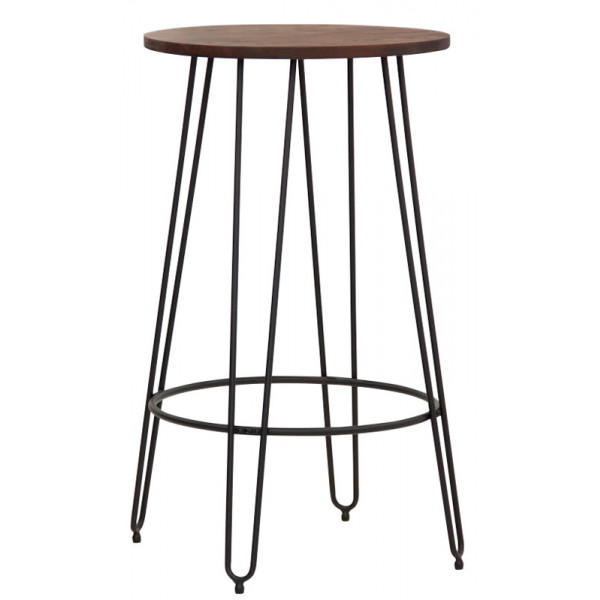Indoor table TESR Powder coated metal frame, wood top. Model 1784-MT14