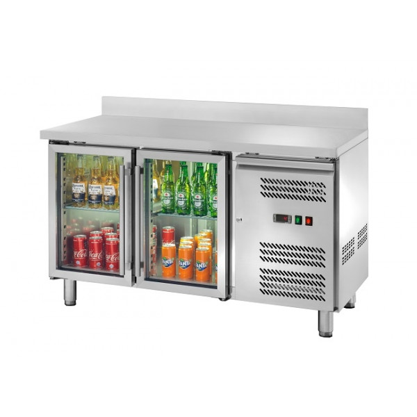 Ventilated refrigerated counter Model AK2204TNG GN 1/1 With splashback