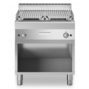 Lava stone grill 2 cooking zones MDLR Open cabinet Model F7080GRLIA