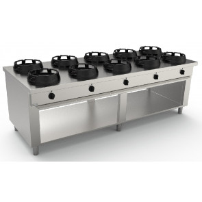 Wok range CI N.10 burners Burners power to choose Model RisCu083