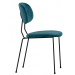 Indoor chair TESR Powder coated metal frame, velvet covering. Model 1865-FR04